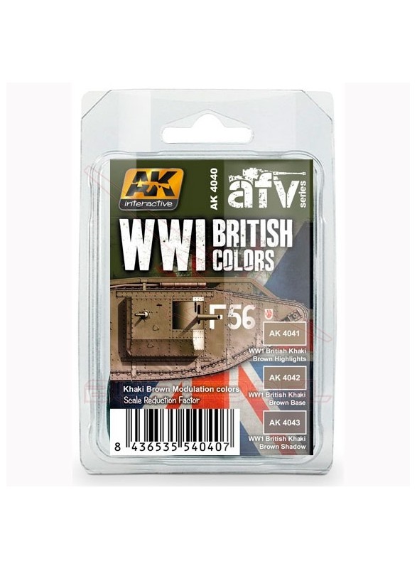 Set de colores británicos AK I Guerra Mundial