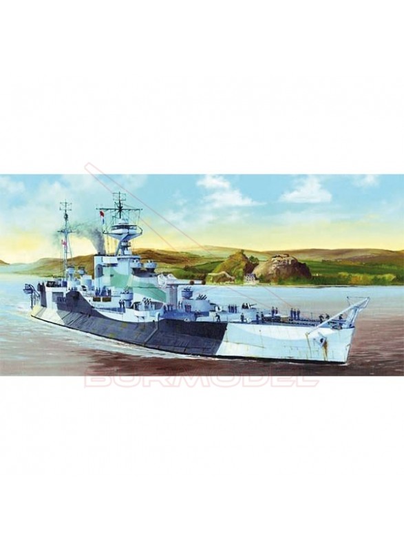 Maqueta HMS Abercrombie Monitor. Escala 1:350