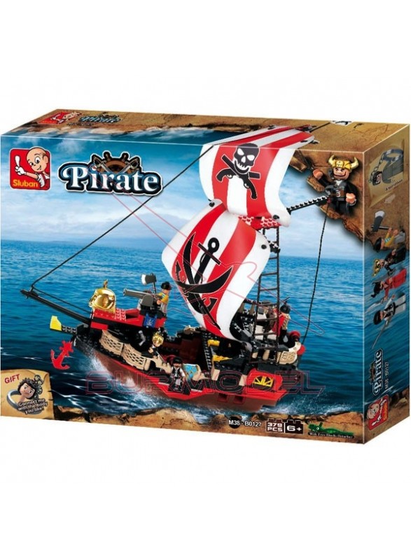 Maqueta de plástico barco pirata XXL Sluban