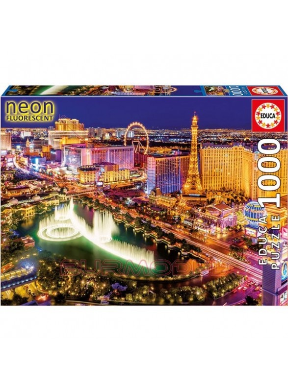 Puzzle 1000 piezas Las Vegas (neón)