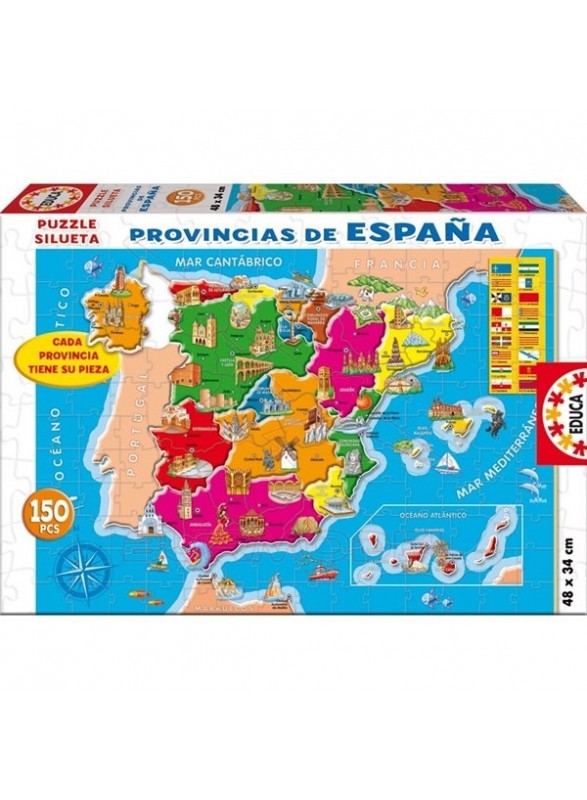 Puzzle 150 piezas provincias España