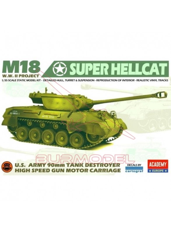 Maqueta tanque USA M18 Super Hellcat WWII 1/35