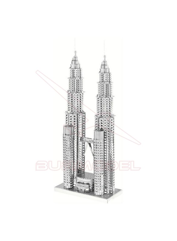 Construcción 3D de metal Torres Petronas, Malasia