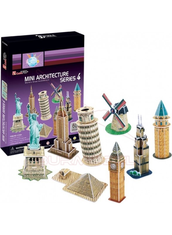 Puzzle 3D 60 piezas Mini Arquitecture serie 4