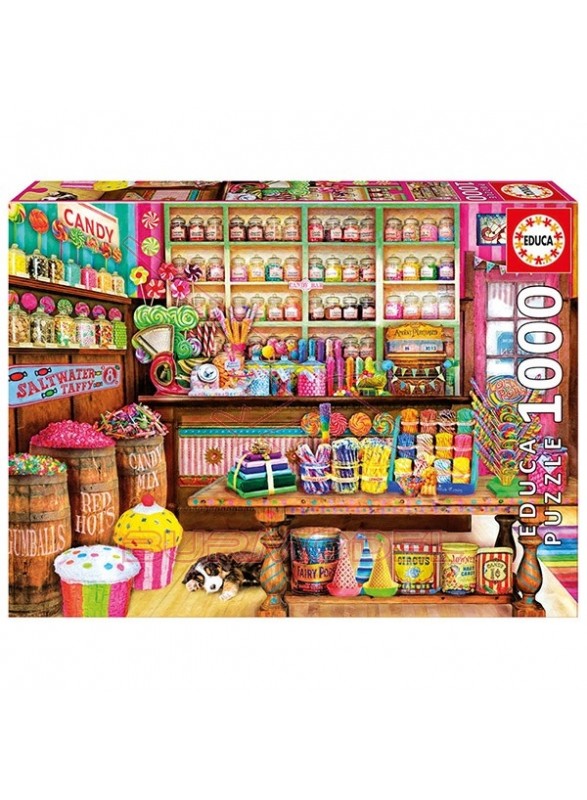 Puzzle Tienda de dulces 1000 piezas