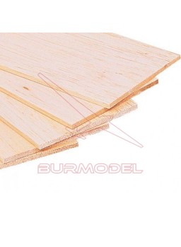 Plancha madera de balsa 100 x 1000 x 3 mm