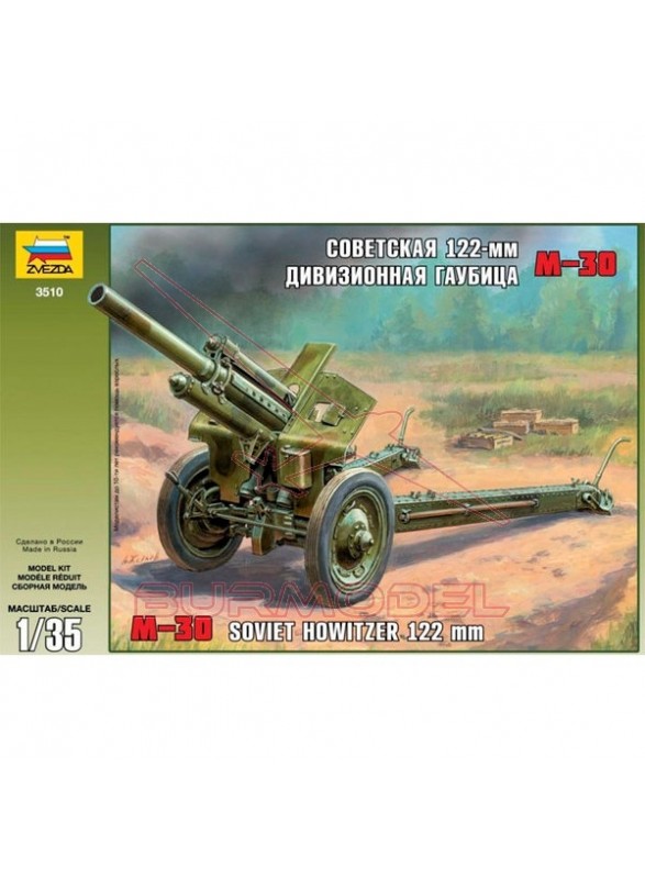 Soviet Howitzer 122mm M-30 Zvezda escala 1/35