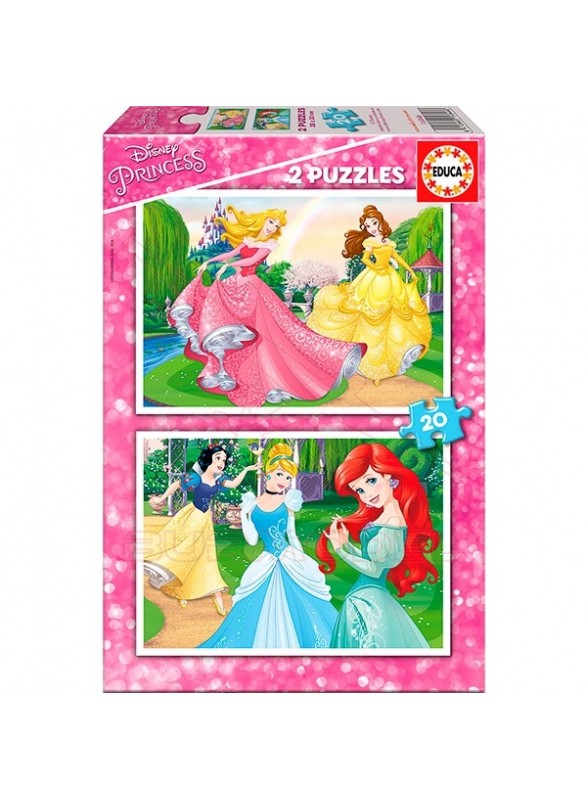 Set 2 puzzles infantiles princesas