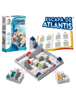 Escapa de Atlantis. Juego Smart Games con 60 retos