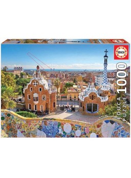Puzzle 1000 piezas Vista Barcelona Parque Guell