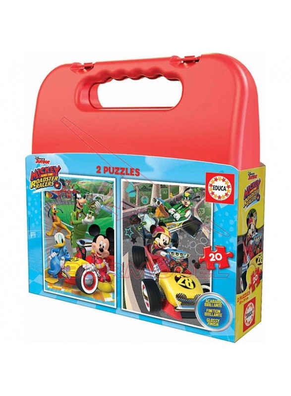 Puzzle maleta 2x20 Mickey y los superpilotos.