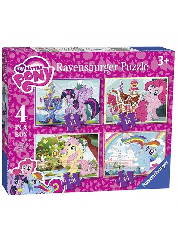 Puzzle infantil Mi pequeño Pony 4 en 1.