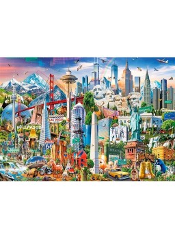 Puzzle Simbolos de Norte-America 1500 piezas