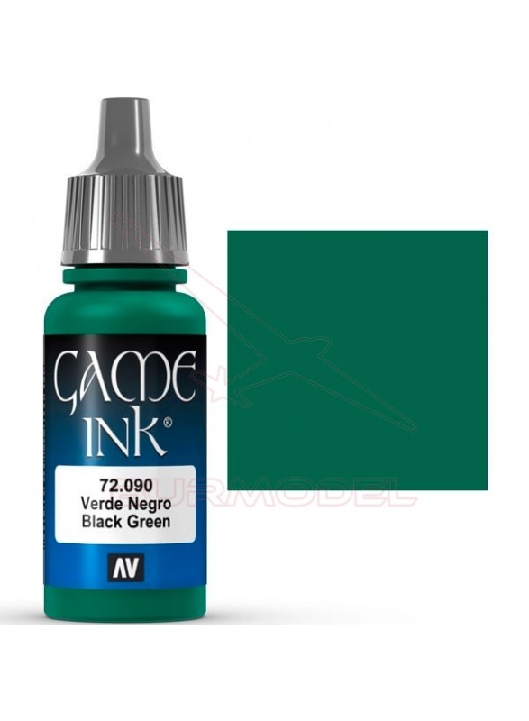 Pintura Vallejo Game Ink Tinta Verde Negro 17ml