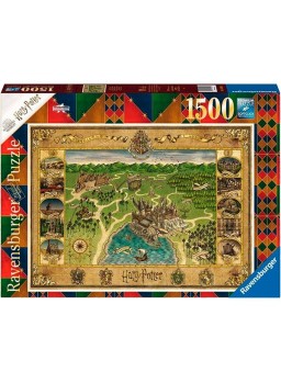 Puzzle Mapa de Hogwarts1500 piezas Harry Potter